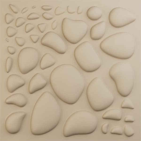 Ekena Millwork 19 5/8in. W x 19 5/8in. H Shale EnduraWall Decorative 3D Wall Panel Covers 2.67 Sq. Ft. WP20X20SLGBE - main
